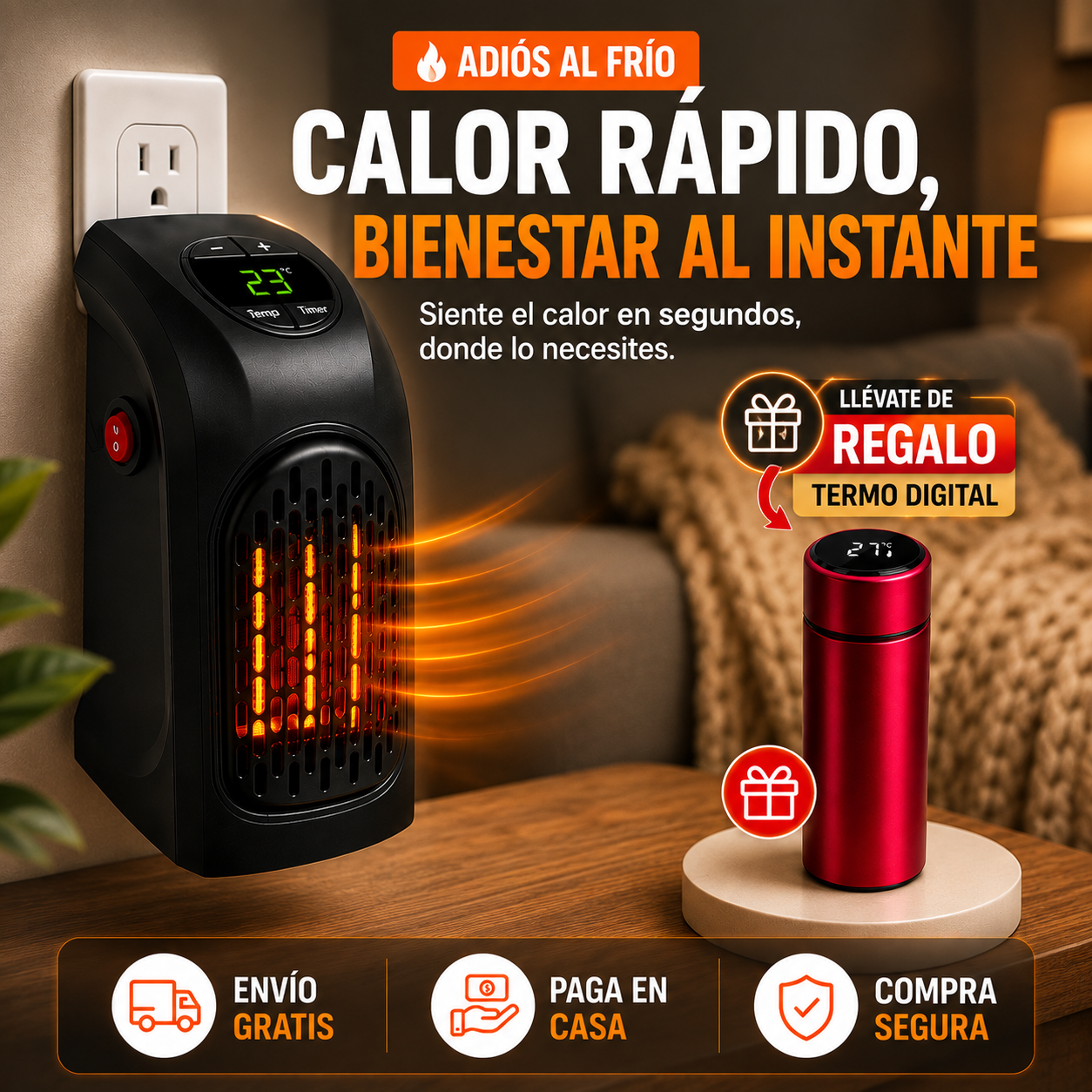 Mini Calefactor Eléctrico
