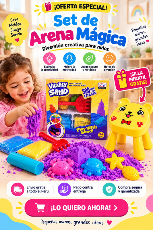 Set de Arena Mágica para Niños